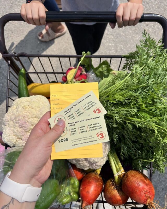🌾 We were so pleased to take part in the Manitoba Food Currency Program once again this year!

This wonderful initiative brings together Direct Farm Manitoba member farmers’ markets and community partner organizations to increase access to fresh, local food for Manitobans experiencing food insecurity — all while supporting local producers and farmers.

Our clients shared that they’ve used their food currency at several amazing markets, including:
@stnorbertfarmersmarket
@sofarmersmarket
@westbroadwayfarmersmarket_wpg
@wolseleyfarmersmarket 
@steinbachfarmersmarket

💛 Thank you for your continued support of the women, children, and families we serve in our community.

Learn more: https://buff.ly/3f1bYK7

#FGWRC #DirectFarmMB #FoodCurrencyProgram #Community #LocalGoods #LocalProduce #SupportLocal #FoodInsecurity #Farmers #Manitoba #StNorbertFarmersMarket #SouthOsborneFarmersMarket #WestBroadwayFarmersMarket #WolseleyFarmersMarket #SteinbachFarmersMarket