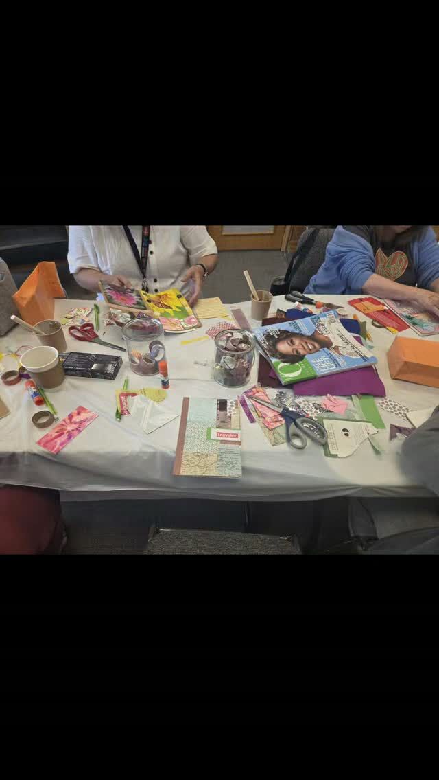 ✨ Creativity, connection, and reflection. ✨

Participants spent the session designing their own junk journals before creating their first journal entry through a guided reflection on their strengths, hopes, dreams, and inner resilience.

 It was a meaningful opportunity to slow down, express themselves creatively, and take home a personalized journal to continue their journey. 💛🎨

 