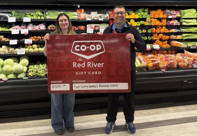 We’re incredibly grateful to @redrivercooperative Grant Park Food Store for a generous $1,000 donation in Co-op gift cards to support snacks and drinks for our Drop-In Program!

For the people who walk through our doors, a snack and a welcoming space can be a small but meaningful part of feeling supported and cared for. Thanks to community-minded donors like Red River Co-op, we can continue creating spaces where women and gender-diverse people can connect, access resources, and find support.

Thank you to Red River Co-op’s Community Investment Committee and the Grant Park Food Store team for investing in our community and helping make a difference for those we serve.

Your support matters. 💗 
.
.
.
Want to support local women and families in your community? Learn more about how you can get involved through FGWRC : Link in bio!

#FGWRC #RedRiverCoop #CommunityInvestment #CommunityGiving #GivingBack