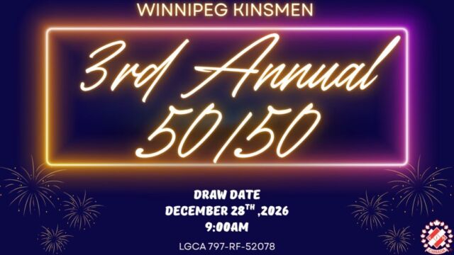 Support Fort Garry Women’s Resource Centre and you could win!
.
We’re excited to be participating in the 3rd Annual @Winnipegkinsmen 50/50! 
.
When you purchase your tickets through our special charity link, 25% of your ticket sales comes directly to Fort Garry Women’s Resource Centre to help strengthen access to counselling, programs and support for women, gender-diverse people and families. 
.
That means your ticket gives you a chance to win the 50/50 jackpot while making a difference in our community!
.
🎟️ Get your tickets here: Link in bio.
.
Sales end Dec 27, 2026 — Don’t miss out!
.
💛 When purchasing, be sure to select Fort Garry Women’s Resource Centre to ensure your purchase benefits our works in the community.
.
#FGWRC #Kinsmen5050 #WinnipegKinsmen #CommunityGiving #SupportLocal